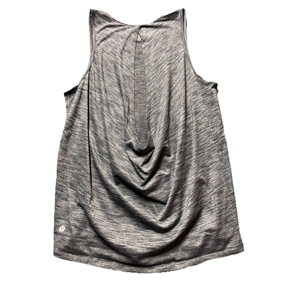 Lulúlemon Split Back Tank Top Woman’s Sz S Grey Athleisure Yoga Running Workout